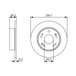 BOSCH Bremsscheibe