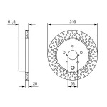 BOSCH Bremsscheibe