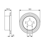 BOSCH Bremsscheibe