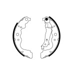 BOSCH Bremsbackensatz