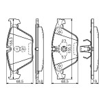 BOSCH Bremsbelagsatz, Scheibenbremse