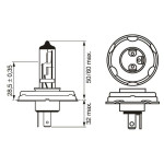 BOSCH Glühlampe, Fernscheinwerfer