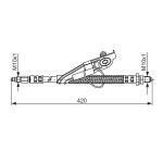 BOSCH Bremsschlauch