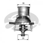 GATES Thermostat, Kühlmittel