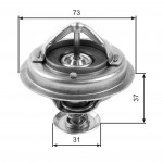 GATES Thermostat, Kühlmittel