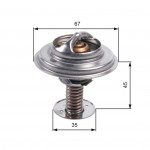 GATES Thermostat, Kühlmittel