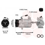VAN WEZEL Kompressor, Klimaanlage