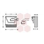 VAN WEZEL Verdampfer, Klimaanlage