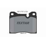 TEXTAR Bremsbelagsatz, Scheibenbremse