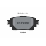 TEXTAR Bremsbelagsatz, Scheibenbremse