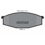 TEXTAR Bremsbelagsatz, Scheibenbremse