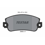 TEXTAR Bremsbelagsatz, Scheibenbremse