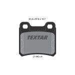 TEXTAR Bremsbelagsatz, Scheibenbremse