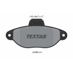 TEXTAR Bremsbelagsatz, Scheibenbremse