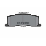 TEXTAR Bremsbelagsatz, Scheibenbremse