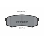 TEXTAR Bremsbelagsatz, Scheibenbremse
