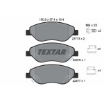 TEXTAR Bremsbelagsatz, Scheibenbremse