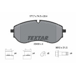 TEXTAR Bremsbelagsatz, Scheibenbremse
