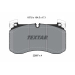 TEXTAR Bremsbelagsatz, Scheibenbremse
