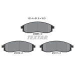 TEXTAR Bremsbelagsatz, Scheibenbremse