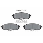 TEXTAR Bremsbelagsatz, Scheibenbremse