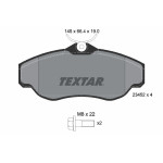 TEXTAR Bremsbelagsatz, Scheibenbremse