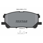 TEXTAR Bremsbelagsatz, Scheibenbremse