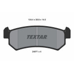 TEXTAR Bremsbelagsatz, Scheibenbremse