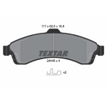 TEXTAR Bremsbelagsatz, Scheibenbremse