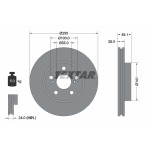 TEXTAR Bremsscheibe