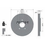 TEXTAR Bremsscheibe