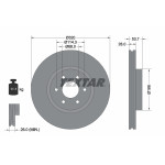 TEXTAR Bremsscheibe