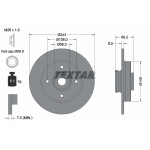 TEXTAR Bremsscheibe