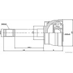 HERTH+BUSS JAKOPARTS Gelenksatz, Antriebswelle