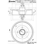 BREMBO Bremstrommel