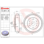 BREMBO Bremstrommel
