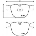 BREMBO Bremsbelagsatz, Scheibenbremse