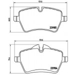 BREMBO Bremsbelagsatz, Scheibenbremse