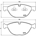 BREMBO Bremsbelagsatz, Scheibenbremse