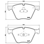 BREMBO Bremsbelagsatz, Scheibenbremse