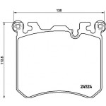 BREMBO Bremsbelagsatz, Scheibenbremse