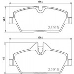 BREMBO Bremsbelagsatz, Scheibenbremse