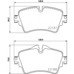 BREMBO Bremsbelagsatz, Scheibenbremse