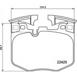 BREMBO Bremsbelagsatz, Scheibenbremse