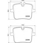 BREMBO Bremsbelagsatz, Scheibenbremse