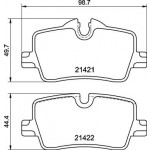 BREMBO Bremsbelagsatz, Scheibenbremse