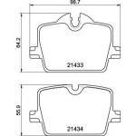 BREMBO Bremsbelagsatz, Scheibenbremse