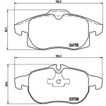 BREMBO Bremsbelagsatz, Scheibenbremse