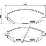 BREMBO Bremsbelagsatz, Scheibenbremse