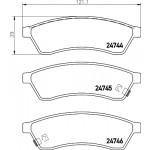 BREMBO Bremsbelagsatz, Scheibenbremse